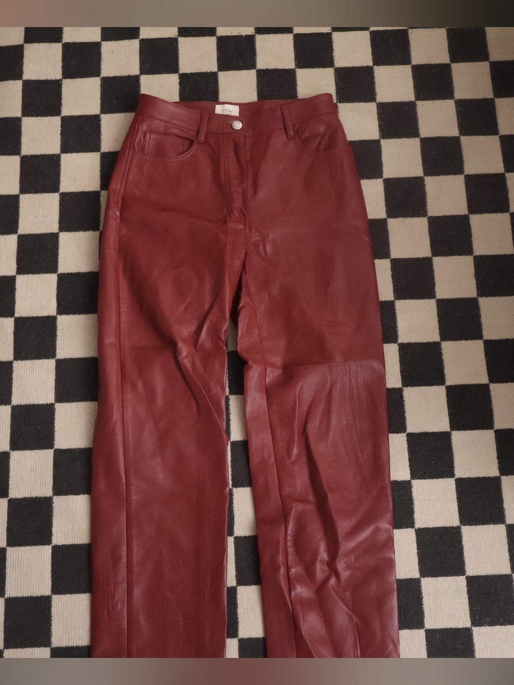 Aritzia wilfred red Melina Pant